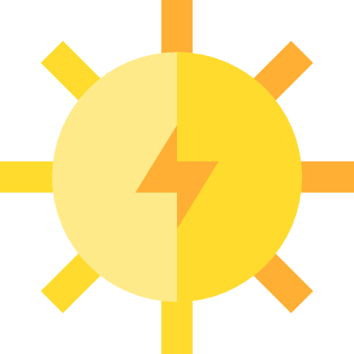 energía solar icono gratis