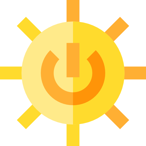 energía solar icono gratis