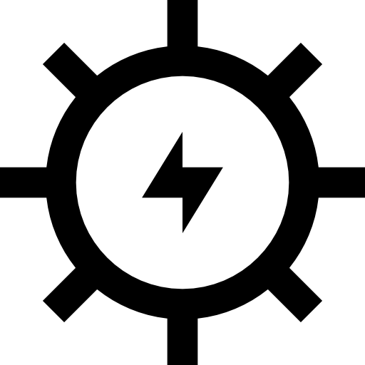 energía solar icono gratis