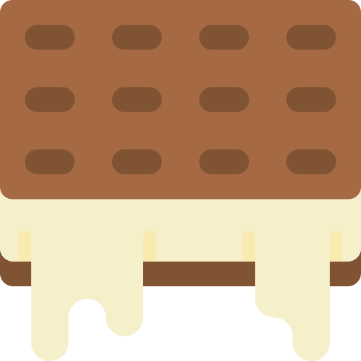 Ice cream sandwich Basic Miscellany Flat icon