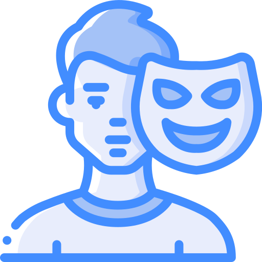 Man Basic Miscellany Blue icon