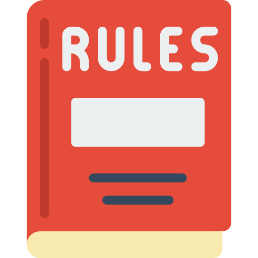 red rule book icon