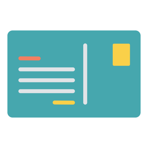 Postcard free icon