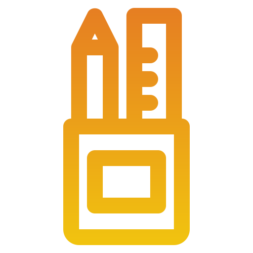 Pencil case - free icon