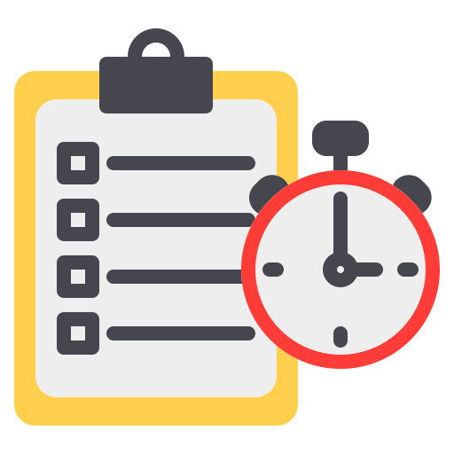 gestión del tiempo icono gratis