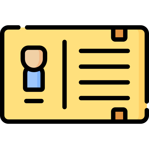 tarjeta de visita icono gratis