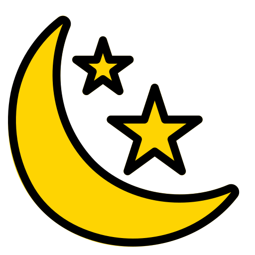 Crescent Moon PNG - Crescent Moon And Stars, Yellow Crescent Moon