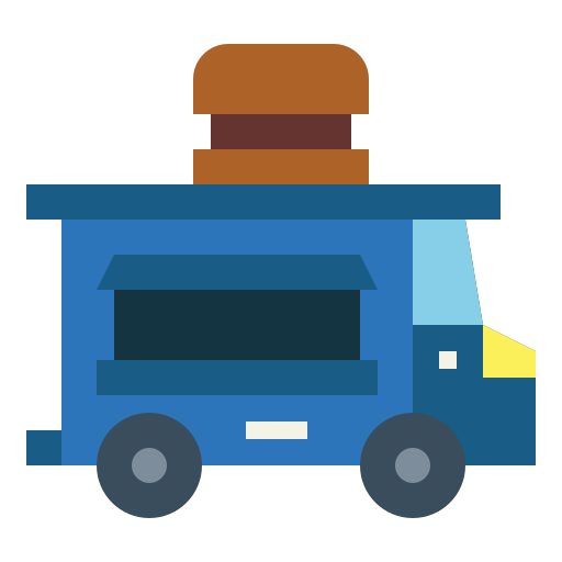 Food truck Smalllikeart Flat icon