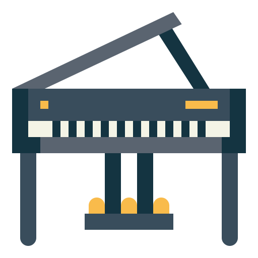 Piano Smalllikeart Flat icon