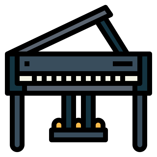 Piano Smalllikeart Lineal Color Icon