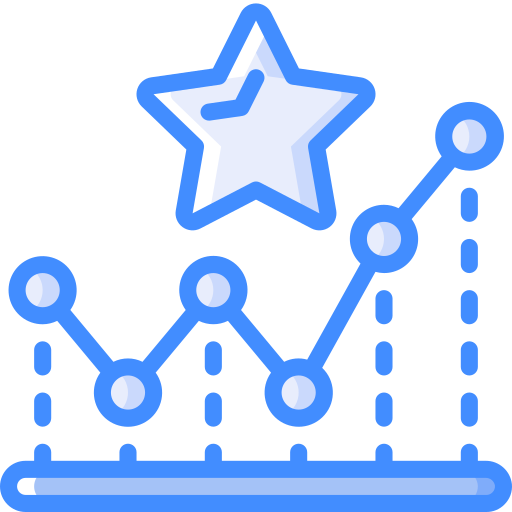 Graph Basic Miscellany Blue icon