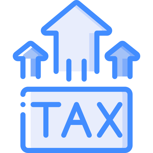 Tax Basic Miscellany Blue Icon