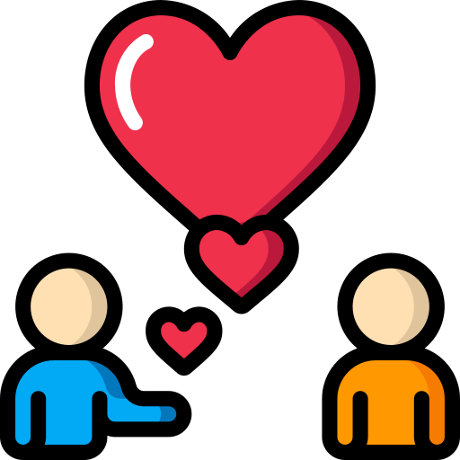 showing love to others clipart heart