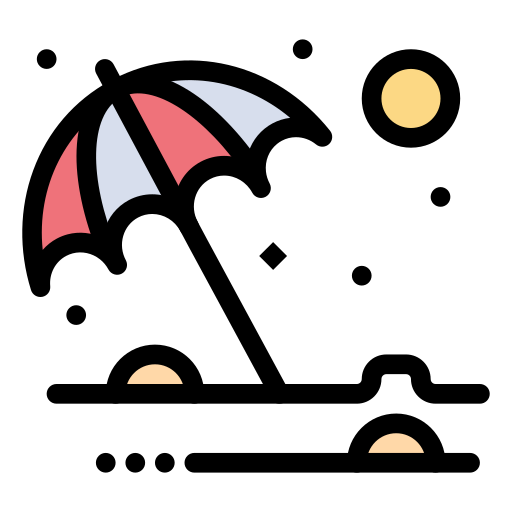 Sun umbrella free icon