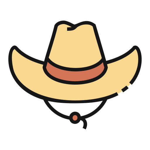 sombrero de vaquero icono gratis