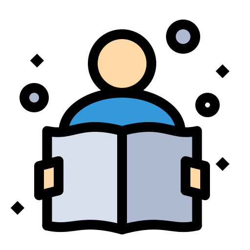 en train de lire Icône gratuit en train de lire Icône gratuit