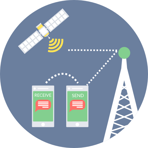 satélite icono gratis