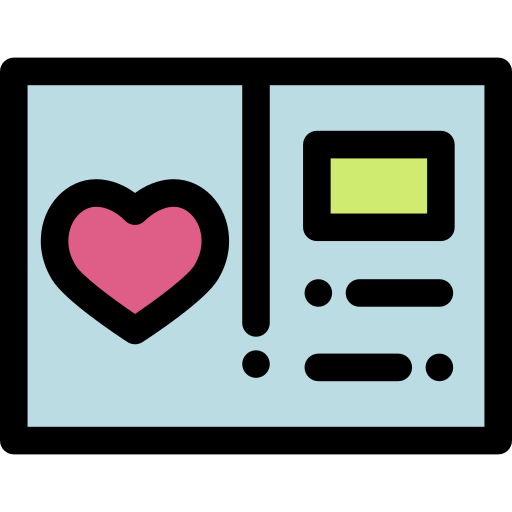 carta de amor icono gratis