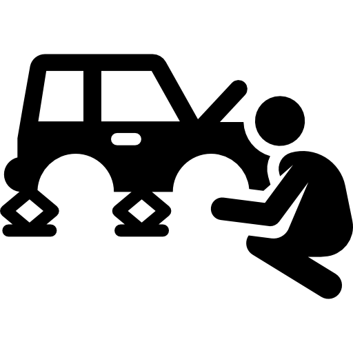 reparación de autos icono gratis