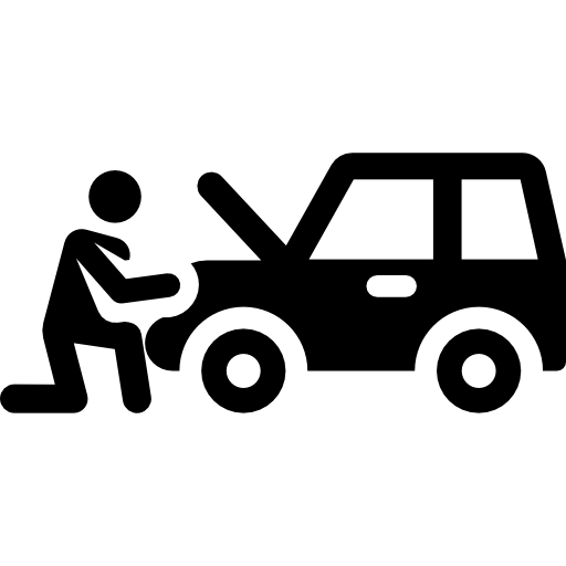 reparación de autos icono gratis