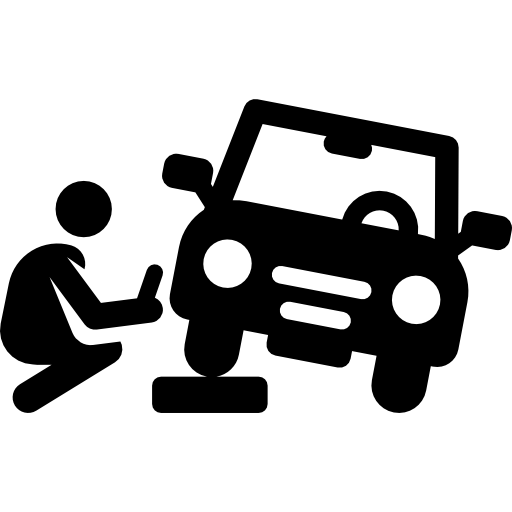 reparación de autos icono gratis