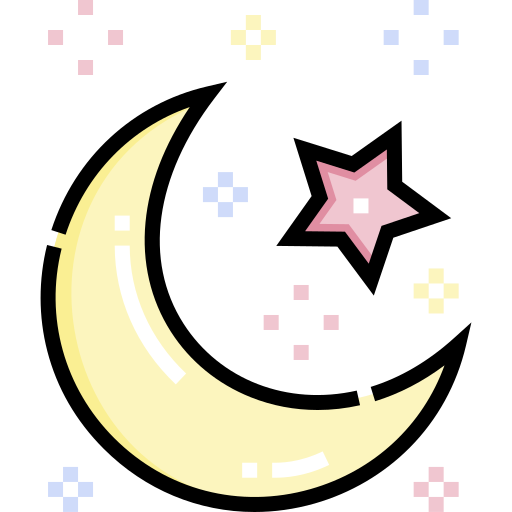 luna creciente icono gratis