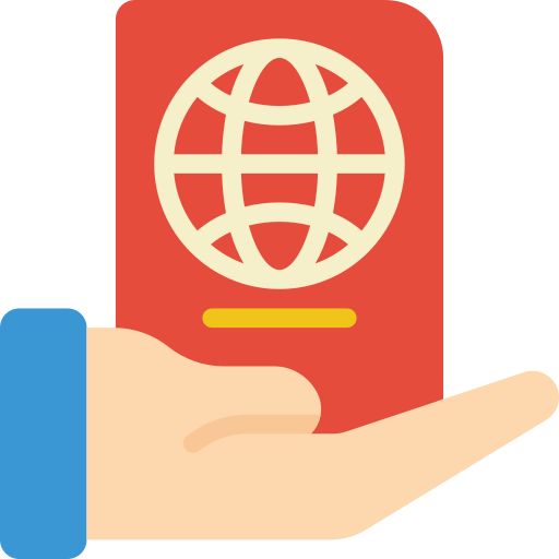 control de pasaportes icono gratis