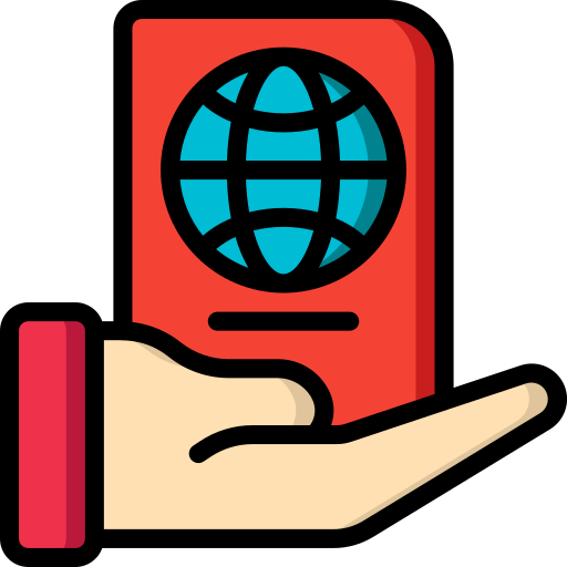 control de pasaportes icono gratis