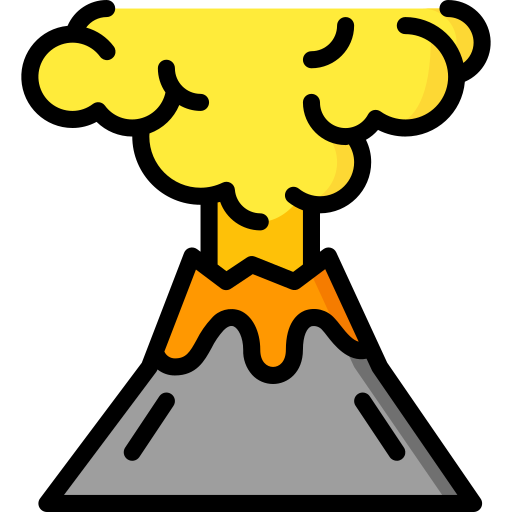 Volcano Basic Miscellany Lineal Color icon