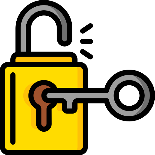 Padlock Basic Miscellany Lineal Color icon