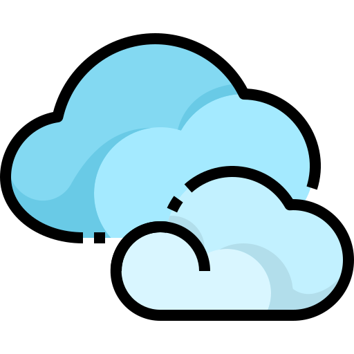 Cloudy Justicon Lineal Color icon