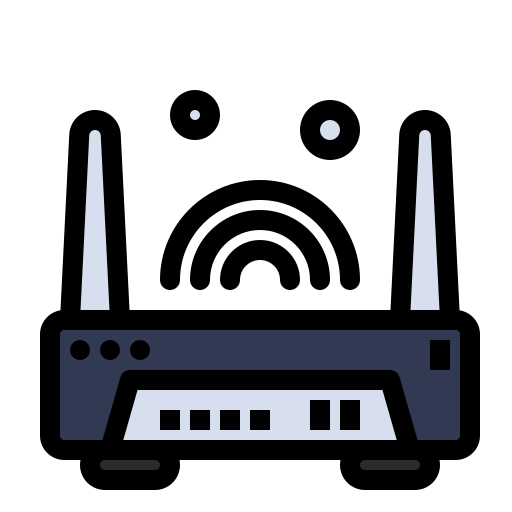 Router Flatart Icons Lineal Color icon