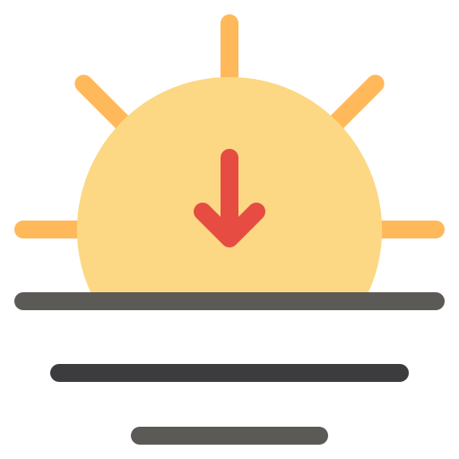 Sunset free icon Sunset free icon