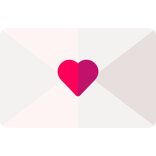 carta de amor icono gratis