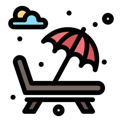 cama solar icono gratis