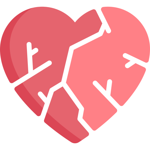 Broken heart free icon Broken heart free icon