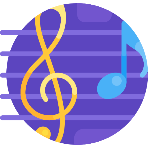 notas musicales icono gratis