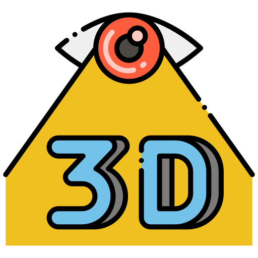 escáner 3d icono gratis