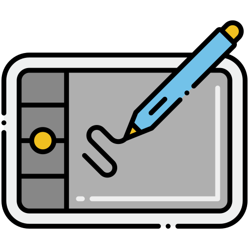 tableta de dibujo icono gratis