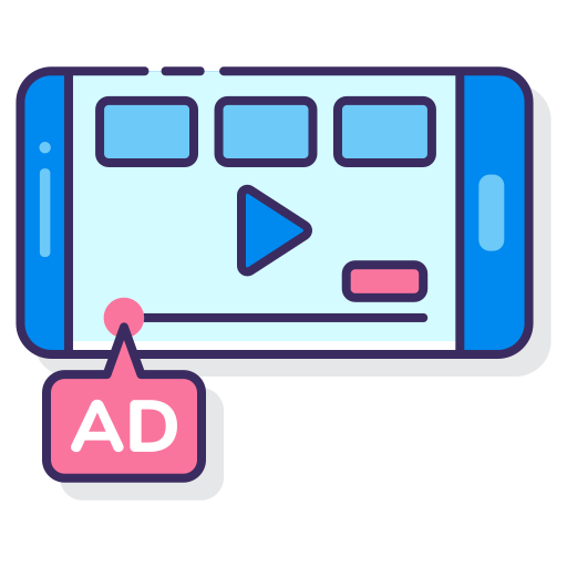 publicidad en video icono gratis