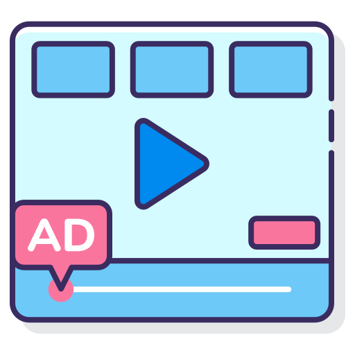 publicidad en video icono gratis