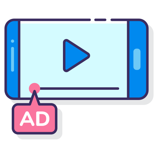 publicidad en video icono gratis