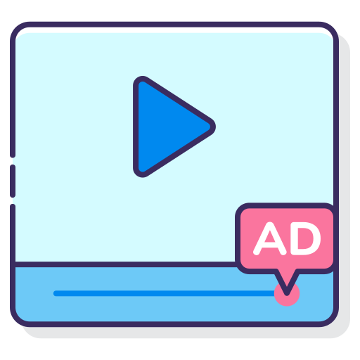 publicidad en video icono gratis