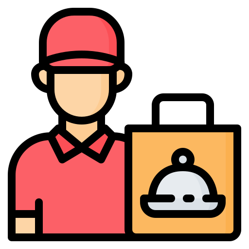 Delivery man - Free food icons