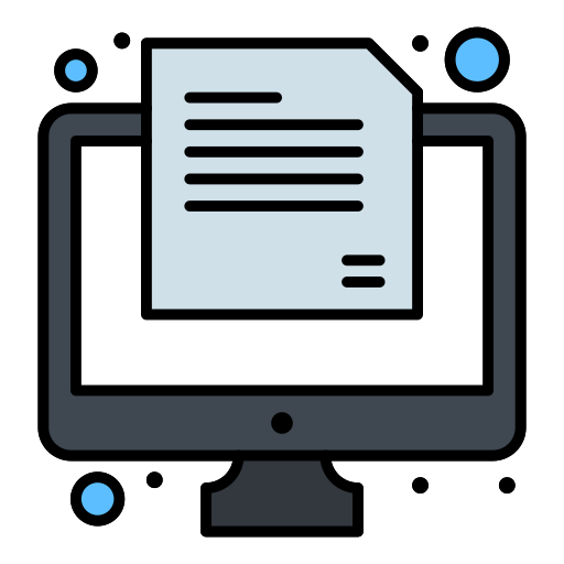 prueba en línea icono gratis