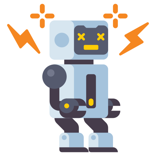 robot mareado icono gratis