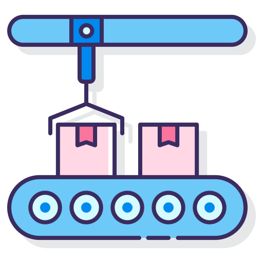 producción icono gratis