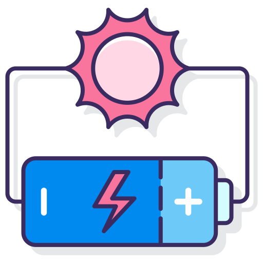 energía solar icono gratis
