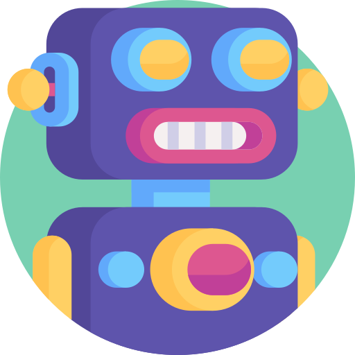 Robot Detailed Flat Circular Flat icon