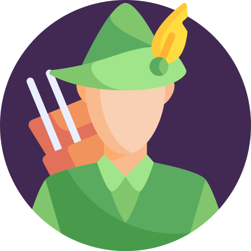 Robin hood Detailed Flat Circular Flat icon